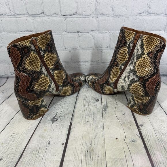 Buckle Chinese Laundry Ankle Booties Women’s Size 10 Animal Print Platform Shoes - Picture 7 of 15